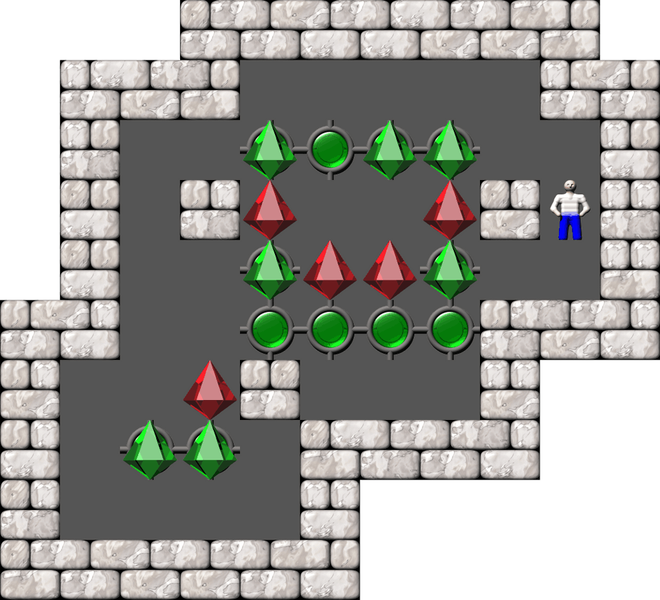 Sokoban Sasquatch 07 Arranged level 4